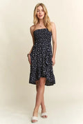 ADORA Smocked Floral Tube Dress with Pockets - Your Second Look