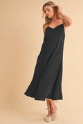 Aemi+Co Side Button Midi Cami Dress - Your Second Look