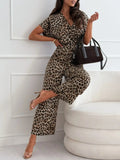 Animal Print Wide Leg Jumpsuit - Your Second Look