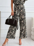 Animal Print Wide Leg Jumpsuit - Your Second Look
