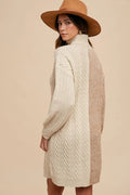 Annie Wear Color Block Turtleneck Sweater Dress - Your Second Look
