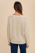 Annie Wear HELLO Embroidered Raglan Sleeve Sweater - Your Second Look