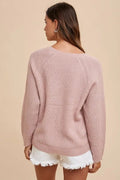 Annie Wear HELLO Embroidered Raglan Sleeve Sweater - Your Second Look