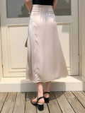 Asymmetric Wrap Midi Skirt with Fluted Hem - Your Second Look