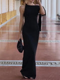 Asymmetrical Tied Sleeveless Maxi Dress - Your Second Look