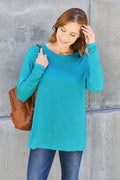 Basic Bae Full Size Round Neck Dropped Shoulder T-Shirt - Your Second Look