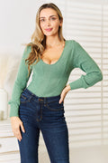 Basic Bae Scoop Neck Long Sleeve Top - Your Second Look