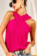 BiBi Cross Neck Top (fuchsia) - Your Second Look