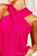BiBi Cross Neck Top (fuchsia) - Your Second Look