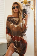 BiBi Tie Dye Print Knit Dress with Side Pocket - Your Second Look