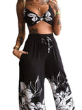 Boho Butterfly Print Top and Pants Set - Your Second Look