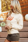 BOO Round Neck Long Sleeve Sweater - Your Second Look