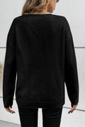 BOO Round Neck Long Sleeve Sweater - Your Second Look