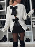 Bow Back & Round Neck Sweater - Your Second Look