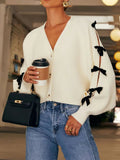 Bow Cutout Sleeve Cardigan - Your Second Look