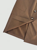 Button Detail Belted Cargo Skirt - Your Second Look