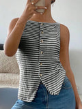Button Down Striped Tank - Your Second Look