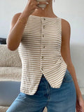 Button Down Striped Tank - Your Second Look