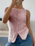 Button Down Striped Tank - Your Second Look