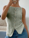 Button Down Striped Tank - Your Second Look