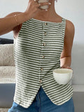 Button Down Striped Tank - Your Second Look