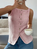 Button Down Striped Tank - Your Second Look