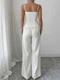 Button Front Cami and Pants Set - Your Second Look