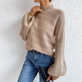 Cable Knit Mock Neck Sweater - Your Second Look