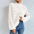 Cable Knit Mock Neck Sweater - Your Second Look