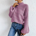 Cable Knit Mock Neck Sweater - Your Second Look