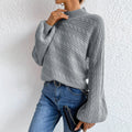 Cable Knit Mock Neck Sweater - Your Second Look