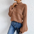 Cable Knit Mock Neck Sweater - Your Second Look