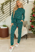 Candy Cane Top and Pants Lounge Set - Your Second Look