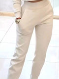 Casual Chic Cropped Sweatshirt and Jogger Set - Your Second Look
