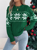 Christmas Snowflake Cable Knit Sweater - Your Second Look