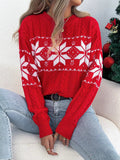 Christmas Snowflake Cable Knit Sweater - Your Second Look