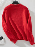 Christmas Tree Round Neck Raglan Sleeve Sweater - Your Second Look