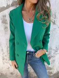 Collared Neck Long Sleeve Blazer - Your Second Look