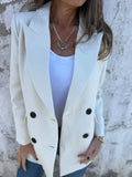 Collared Neck Long Sleeve Blazer - Your Second Look