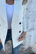 Collared Neck Long Sleeve Blazer - Your Second Look