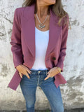 Collared Neck Long Sleeve Blazer - Your Second Look