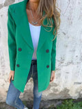 Collared Neck Long Sleeve Blazer - Your Second Look