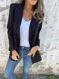 Collared Neck Long Sleeve Blazer - Your Second Look