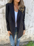 Collared Neck Long Sleeve Blazer - Your Second Look
