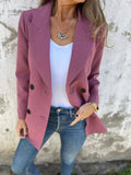 Collared Neck Long Sleeve Blazer - Your Second Look
