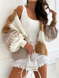 Color Block Drop Shoulder Cardigan - Your Second Look