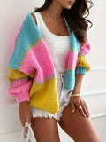 Color Block Drop Shoulder Cardigan - Your Second Look