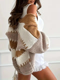 Color Block Drop Shoulder Cardigan - Your Second Look