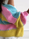 Color Block Drop Shoulder Cardigan - Your Second Look