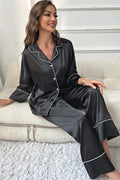 Contrast Piping Pajama Set - Your Second Look
